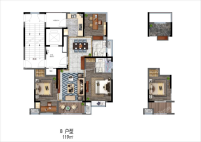 B户型119平米