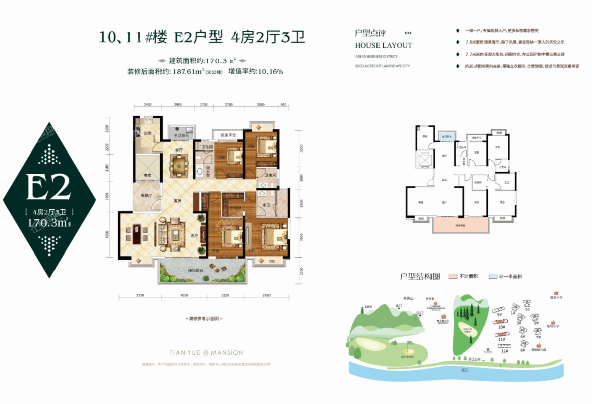 保利天悦台10/11#楼E2户型