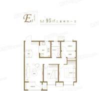 青岛印象·滟E3-95平3室2厅1卫 3室2厅1卫1厨