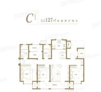 青岛印象·滟C-127平4室2厅2卫 4室2厅2卫1厨