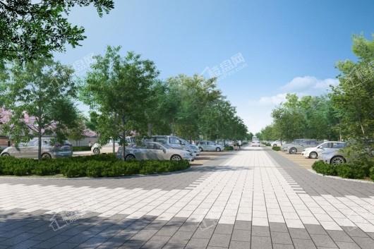 盛唐·小京都项目外森林停车场