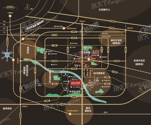 泰禾廊坊拾景园区域图