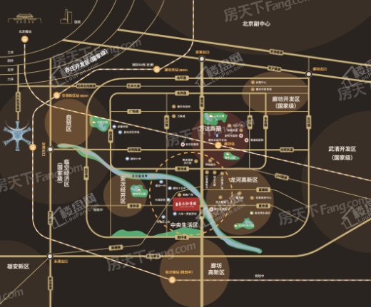 泰禾拾景园交通图