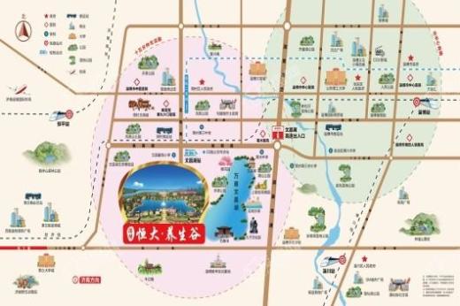 淄博恒大·养生谷交通图