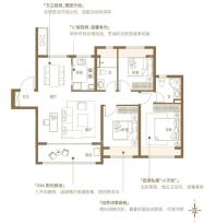 扬州云潮望115平米户型图