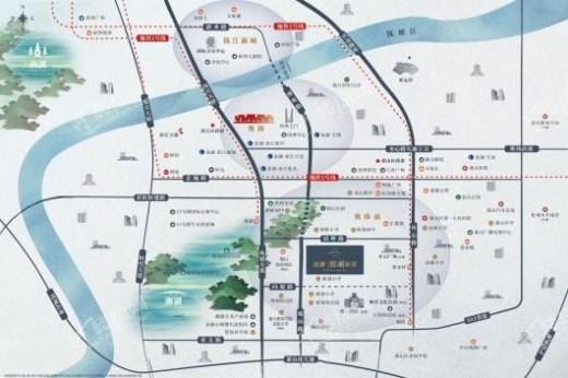 龙湖湘湖原著交通图