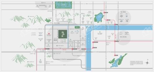 蓝城陶然里交通图