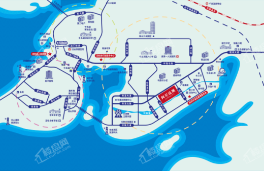 千岛湖阿尔法城交通图