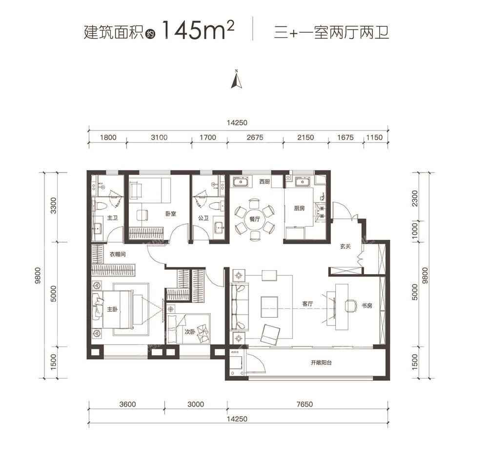 太原保利悦公馆户型图片