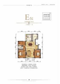 保利叶语-E5户型-三室两厅一卫-106平米