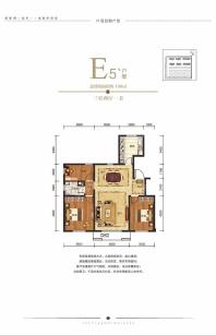 保利叶语-E5`户型-三室两厅一卫-106平米