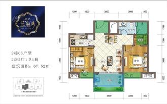 C3户型 2房2厅1卫1厨 67.52㎡.jpg