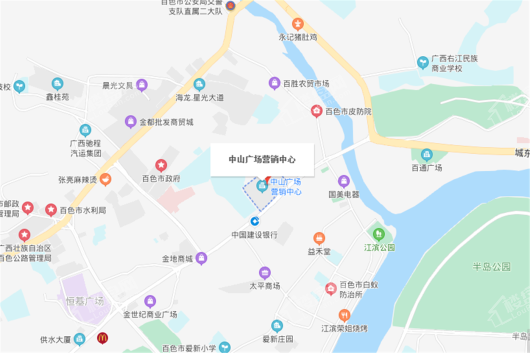 中山广场商铺交通图