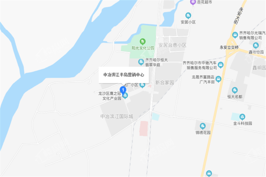 中冶滨江半岛交通图