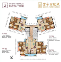 金地世纪城2栋户型图