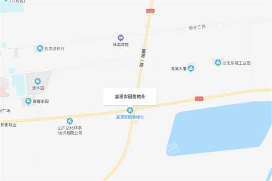 沾化富源家园交通图