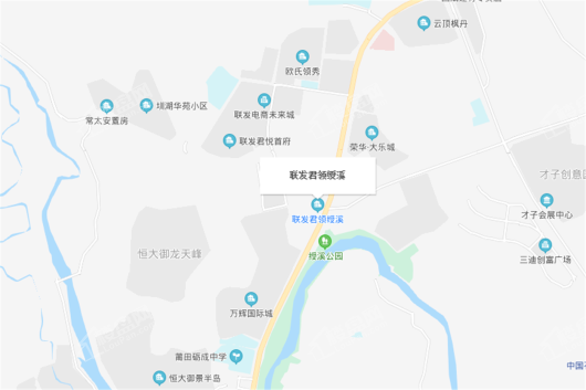 联发君领绶溪交通图