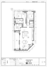 东和公寓C户型(改造意向) 3室2厅2卫1厨