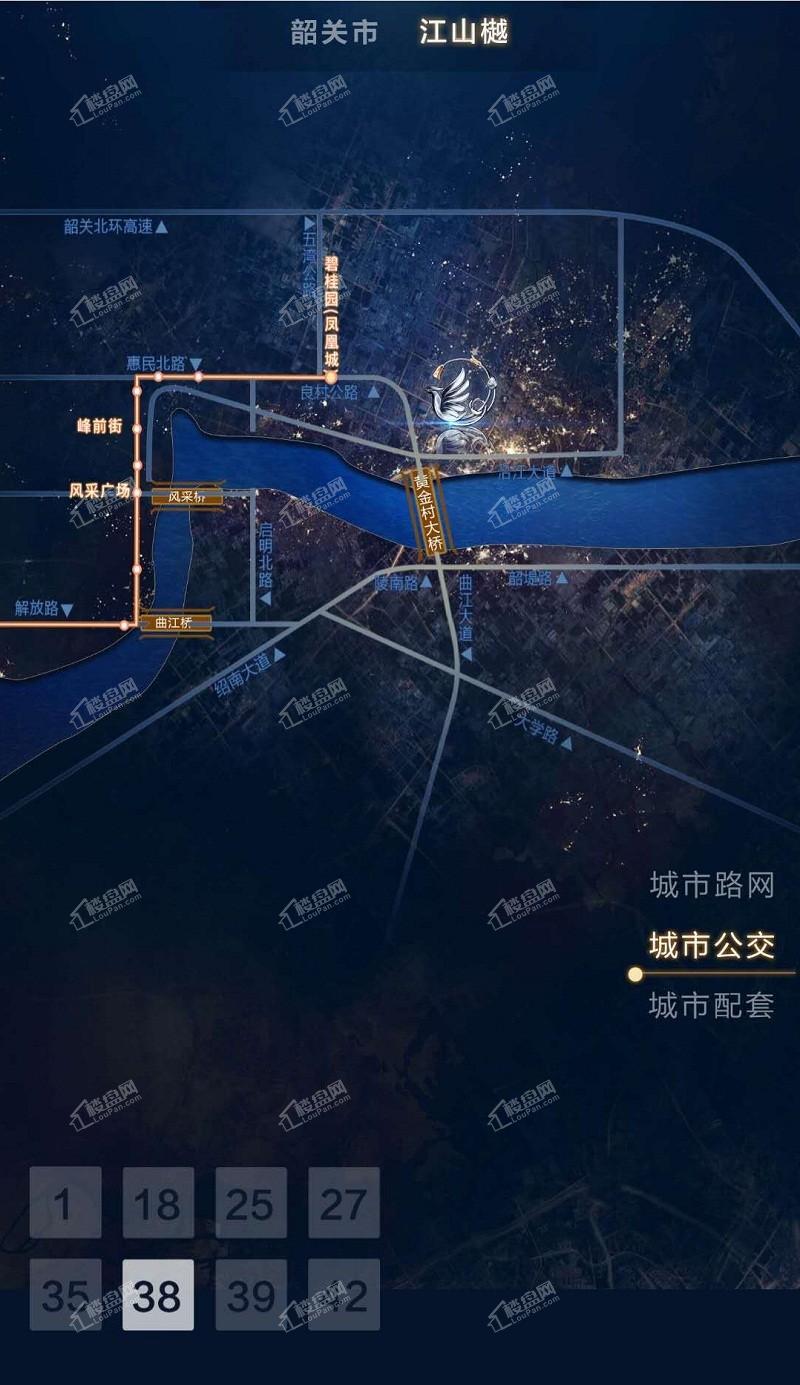 碧桂园江山樾38公交线图