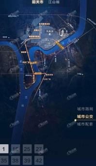 碧桂园江山樾1公交线图