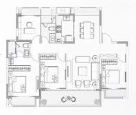 建筑面积133平 4房2厅2卫