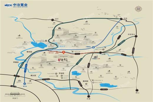 中冶·长城十里春风镇位置图