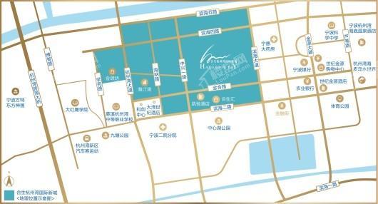 宁波合生杭州湾国际新城交通图