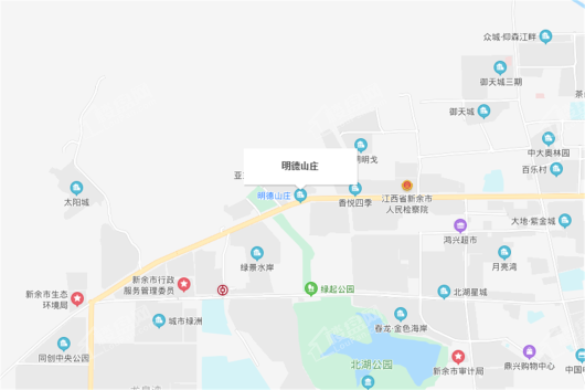 明德山庄交通图