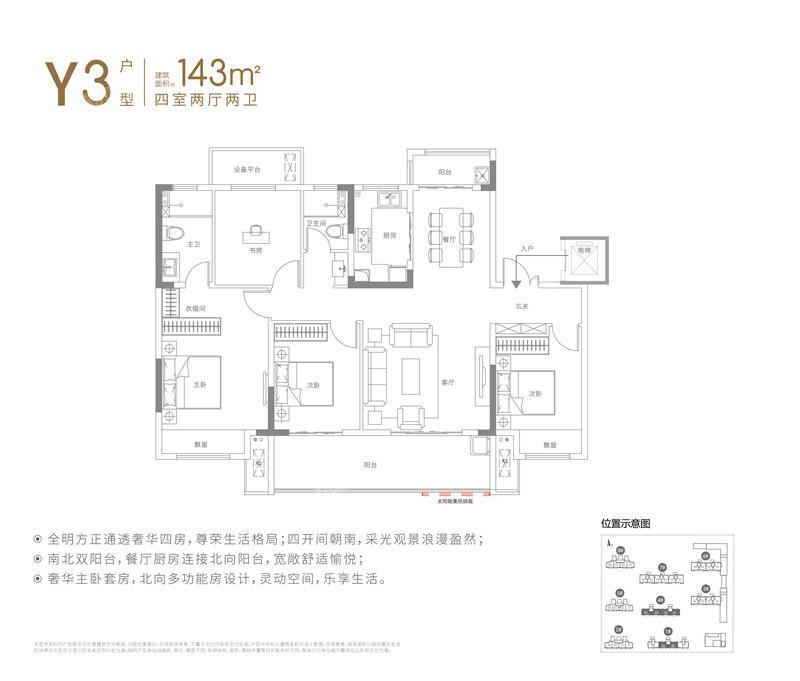 万达大都会|公元Y3户型