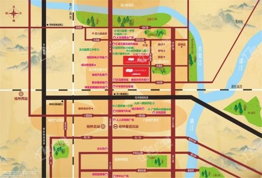 文景电商科技谷阿里公馆交通区位图