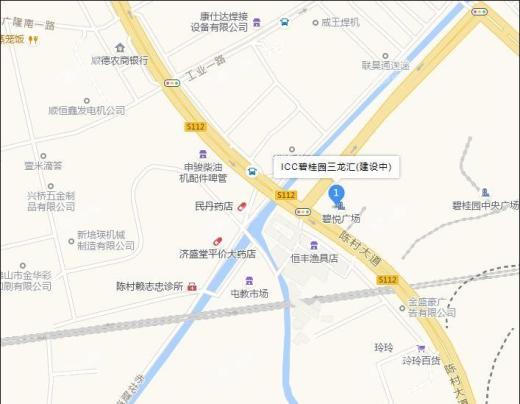 ICC碧桂园三龙汇位置图