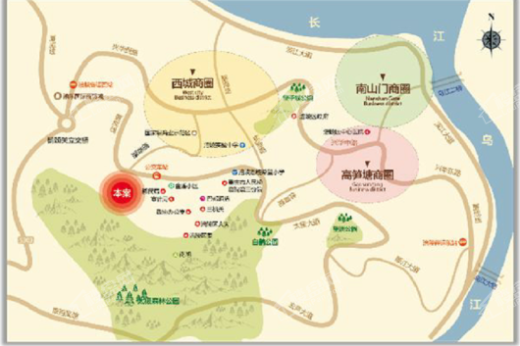 涪陵碧桂园首府交通图