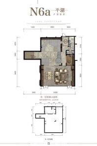 保利平湖溪院N6a户型负一层 3室3厅3卫1厨