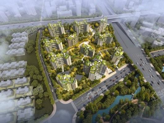 龙兴 · 国际生态新城楼栋鸟瞰图
