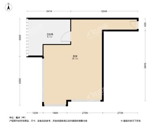 格力两江总部公园3居室户型图