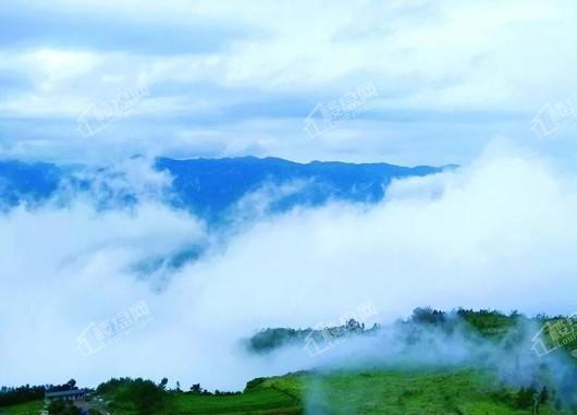 仙女山懒坝禅境艺术小镇仙女山云海实拍图