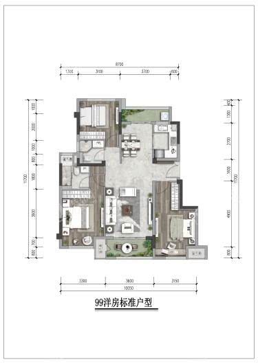 金辉金科天宸云著户型图