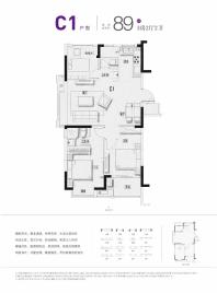 项目C1户型图