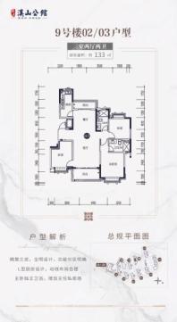 建瓯恒大溪山公馆一期9号楼02-03户型图 3室2厅2卫1厨