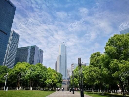 城市之门重庆江北嘴中央商务区中央公园