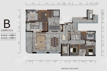 16号楼B户型 5室2厅5卫  建面约400平米