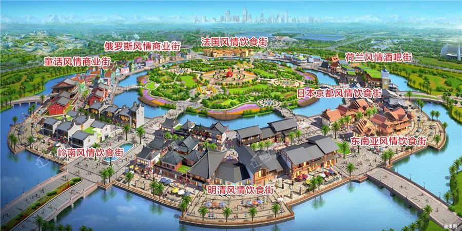 南宁空港恒大文化旅游城之美食天地规划图