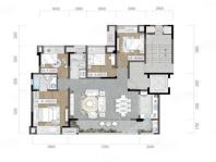 B户型， 4室2厅2卫1厨， 建筑面积约130.00平米