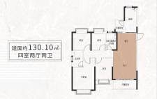 130.10㎡-四室两厅两卫