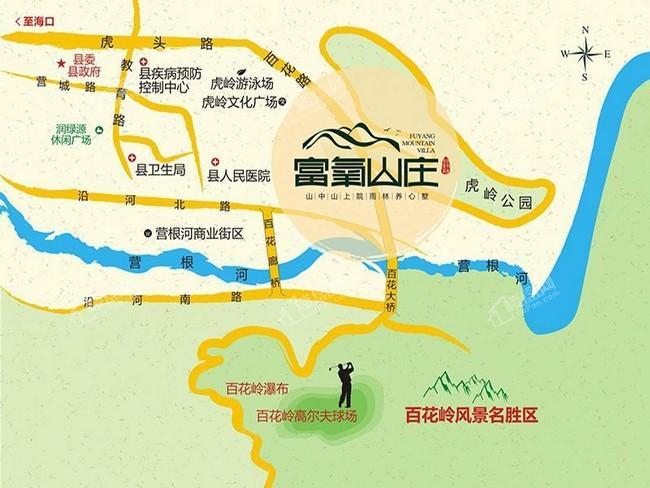 富氧山庄交通图