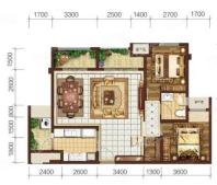 碧桂园保利云禧 C2-1宽景跃层  4室2厅3卫  建筑面积约188.00平米