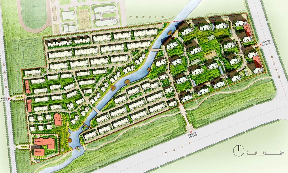 宝坻鸿坤原乡小镇高清图