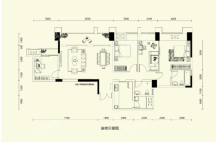 F6-2A户型， 公寓， 建筑面积约136.49平米