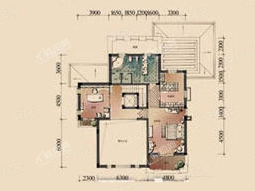 E1三区独栋户型， 独栋别墅， 建筑面积约368.00平米