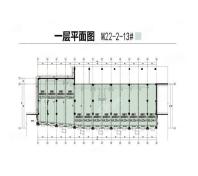 一层M22-1-13#， 开间， 建筑面积约40.75平米